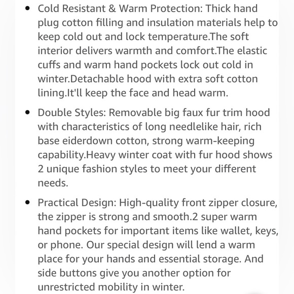 NWT CHERFLY Women’s Long Length Puffer Coat - Picture 13 of 16